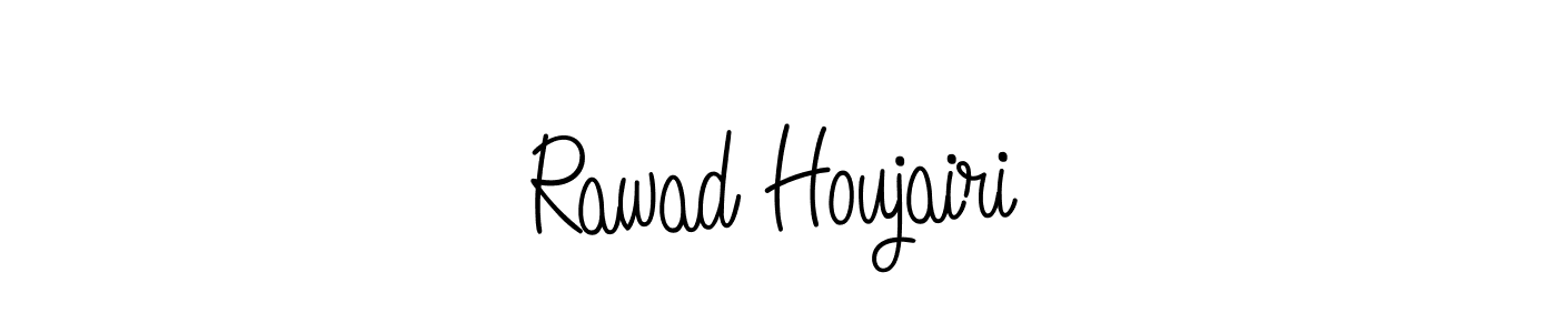 Design your own signature with our free online signature maker. With this signature software, you can create a handwritten (Angelique-Rose-font-FFP) signature for name Rawad Houjairi. Rawad Houjairi signature style 5 images and pictures png