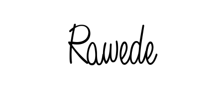 Try this chic Rawede handwritten sign style. Using Angelique-Rose-font-FFP font elements, it gives your name a sleek, memorable identity. Rawede signature style 5 images and pictures png
