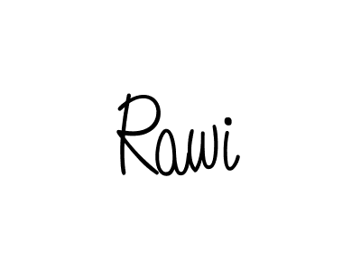 Make a beautiful signature design for name Rawi. With this signature (Angelique-Rose-font-FFP) style, you can create a handwritten signature for free. Rawi signature style 5 images and pictures png