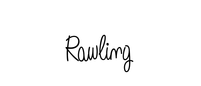 Rawling stylish signature style. Best Handwritten Sign (Angelique-Rose-font-FFP) for my name. Handwritten Signature Collection Ideas for my name Rawling. Rawling signature style 5 images and pictures png