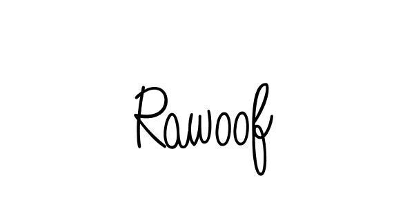 How to make Rawoof signature? Angelique-Rose-font-FFP is a professional autograph style. Create handwritten signature for Rawoof name. Rawoof signature style 5 images and pictures png