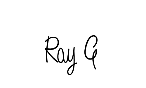 Create a beautiful signature design for name Ray G. With this signature (Angelique-Rose-font-FFP) fonts, you can make a handwritten signature for free. Ray G signature style 5 images and pictures png