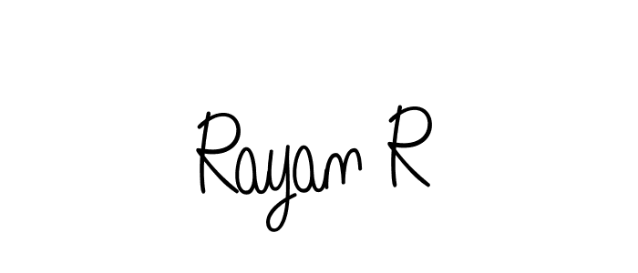 Check out images of Autograph of Rayan R name. Actor Rayan R Signature Style. Angelique-Rose-font-FFP is a professional sign style online. Rayan R signature style 5 images and pictures png