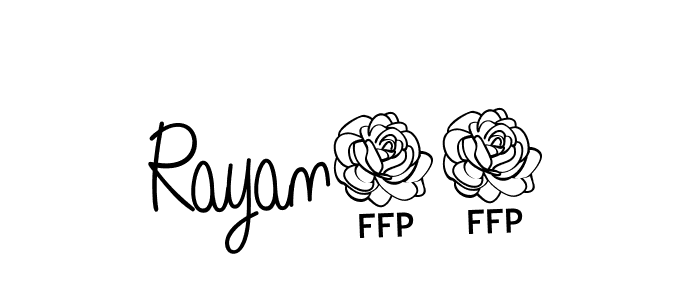 Also You can easily find your signature by using the search form. We will create Rayan47 name handwritten signature images for you free of cost using Angelique-Rose-font-FFP sign style. Rayan47 signature style 5 images and pictures png