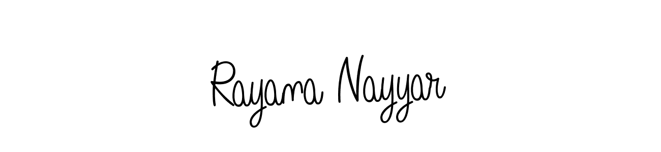 You can use this online signature creator to create a handwritten signature for the name Rayana Nayyar. This is the best online autograph maker. Rayana Nayyar signature style 5 images and pictures png
