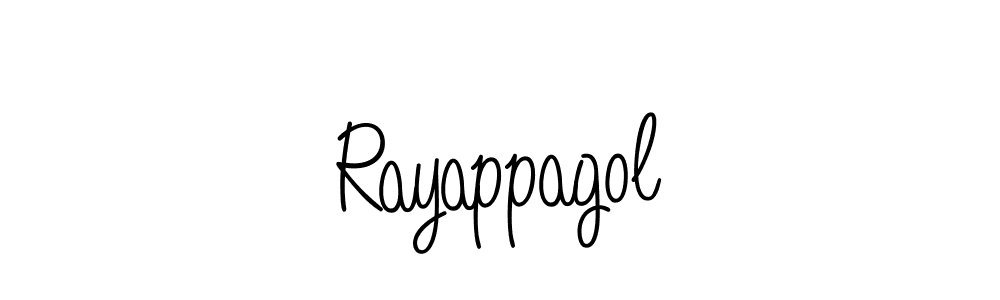Design your own signature with our free online signature maker. With this signature software, you can create a handwritten (Angelique-Rose-font-FFP) signature for name Rayappagol. Rayappagol signature style 5 images and pictures png