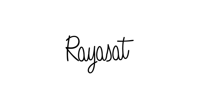 Make a beautiful signature design for name Rayasat. Use this online signature maker to create a handwritten signature for free. Rayasat signature style 5 images and pictures png