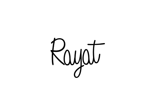 How to make Rayat signature? Angelique-Rose-font-FFP is a professional autograph style. Create handwritten signature for Rayat name. Rayat signature style 5 images and pictures png