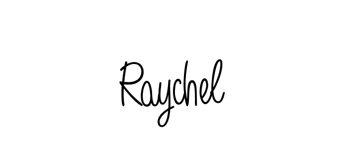 Design your own signature with our free online signature maker. With this signature software, you can create a handwritten (Angelique-Rose-font-FFP) signature for name Raychel. Raychel signature style 5 images and pictures png