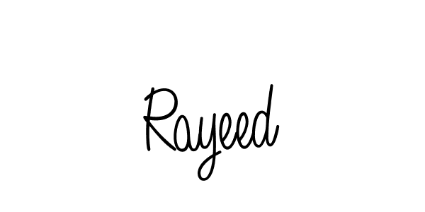 Create a beautiful signature design for name Rayeed. With this signature (Angelique-Rose-font-FFP) fonts, you can make a handwritten signature for free. Rayeed signature style 5 images and pictures png