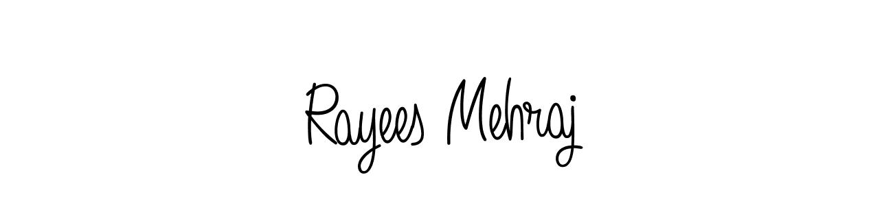 Make a beautiful signature design for name Rayees Mehraj. With this signature (Angelique-Rose-font-FFP) style, you can create a handwritten signature for free. Rayees Mehraj signature style 5 images and pictures png