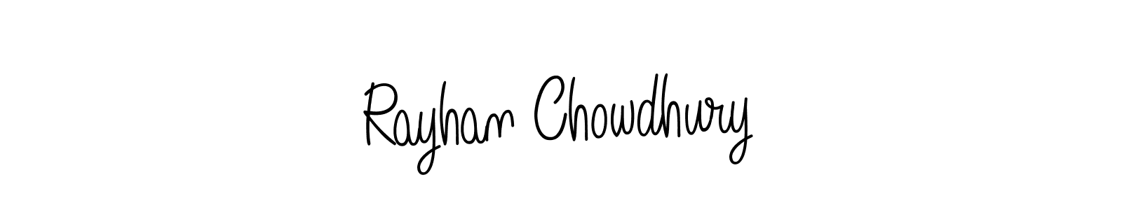 Make a beautiful signature design for name Rayhan Chowdhury. Use this online signature maker to create a handwritten signature for free. Rayhan Chowdhury signature style 5 images and pictures png