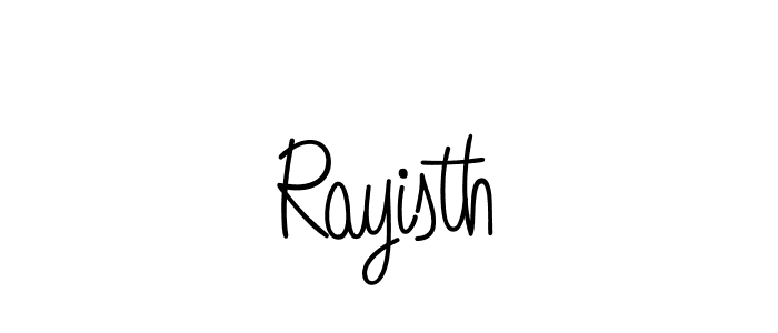 Design your own signature with our free online signature maker. With this signature software, you can create a handwritten (Angelique-Rose-font-FFP) signature for name Rayisth. Rayisth signature style 5 images and pictures png