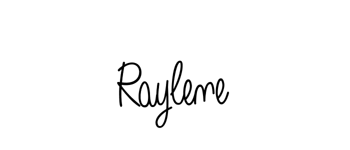 You should practise on your own different ways (Angelique-Rose-font-FFP) to write your name (Raylene) in signature. don't let someone else do it for you. Raylene signature style 5 images and pictures png