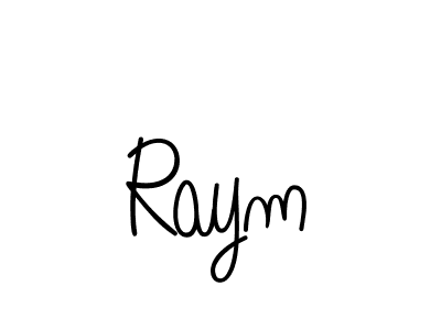 Make a beautiful signature design for name Raym. With this signature (Angelique-Rose-font-FFP) style, you can create a handwritten signature for free. Raym signature style 5 images and pictures png