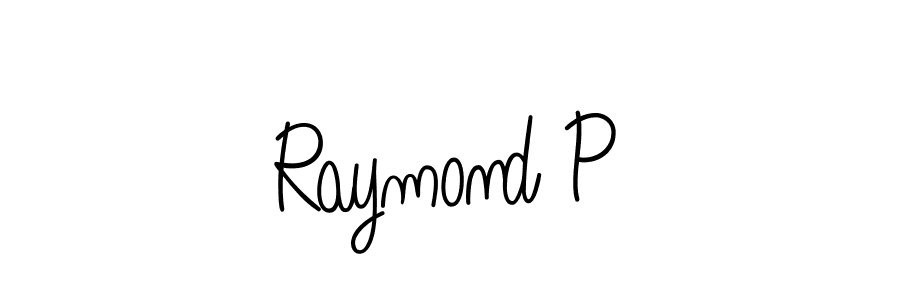 How to make Raymond P name signature. Use Angelique-Rose-font-FFP style for creating short signs online. This is the latest handwritten sign. Raymond P signature style 5 images and pictures png