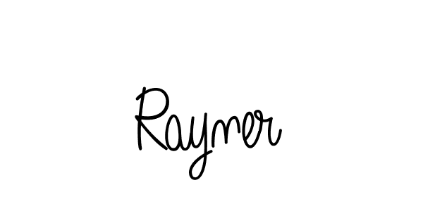 How to make Rayner name signature. Use Angelique-Rose-font-FFP style for creating short signs online. This is the latest handwritten sign. Rayner signature style 5 images and pictures png