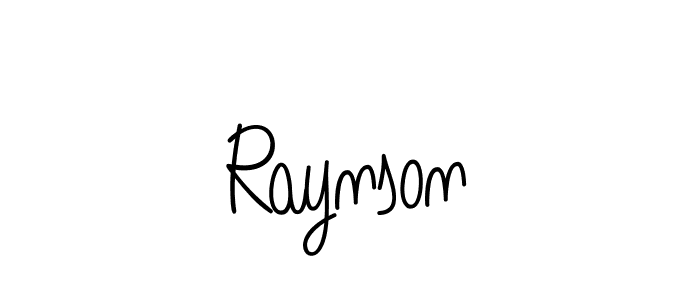 Make a beautiful signature design for name Raynson. With this signature (Angelique-Rose-font-FFP) style, you can create a handwritten signature for free. Raynson signature style 5 images and pictures png