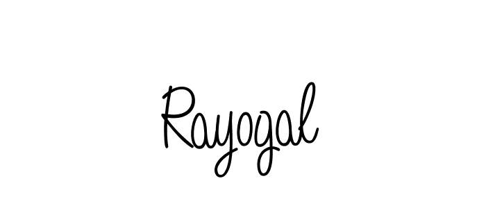 How to make Rayogal name signature. Use Angelique-Rose-font-FFP style for creating short signs online. This is the latest handwritten sign. Rayogal signature style 5 images and pictures png