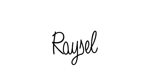 Raysel stylish signature style. Best Handwritten Sign (Angelique-Rose-font-FFP) for my name. Handwritten Signature Collection Ideas for my name Raysel. Raysel signature style 5 images and pictures png