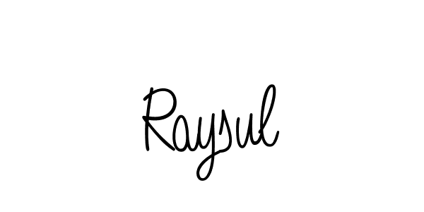 if you are searching for the best signature style for your name Raysul. so please give up your signature search. here we have designed multiple signature styles  using Angelique-Rose-font-FFP. Raysul signature style 5 images and pictures png