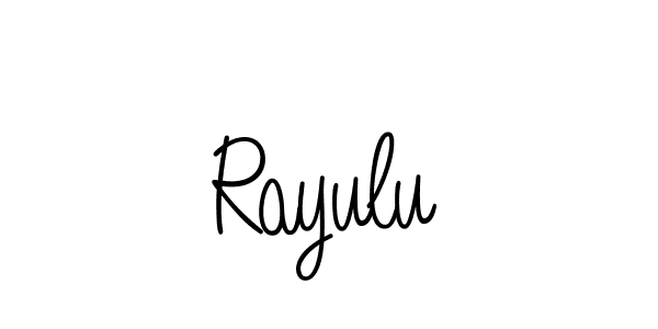 if you are searching for the best signature style for your name Rayulu. so please give up your signature search. here we have designed multiple signature styles  using Angelique-Rose-font-FFP. Rayulu signature style 5 images and pictures png