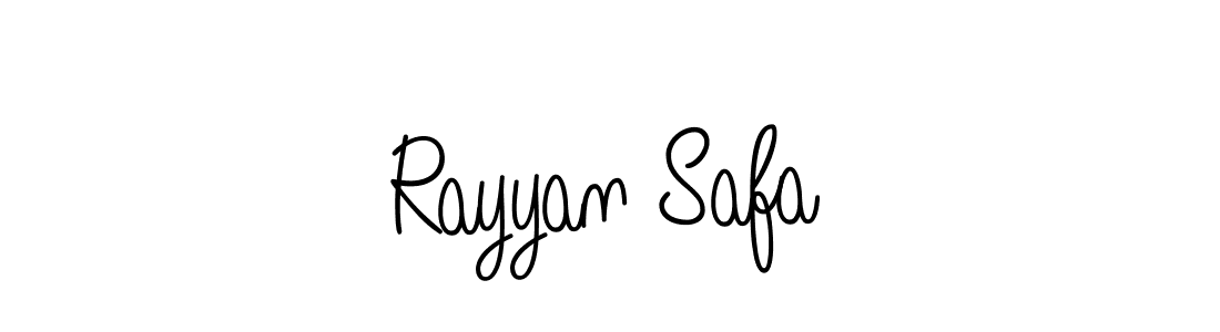 Design your own signature with our free online signature maker. With this signature software, you can create a handwritten (Angelique-Rose-font-FFP) signature for name Rayyan Safa. Rayyan Safa signature style 5 images and pictures png