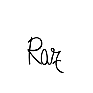 if you are searching for the best signature style for your name Raz. so please give up your signature search. here we have designed multiple signature styles  using Angelique-Rose-font-FFP. Raz signature style 5 images and pictures png