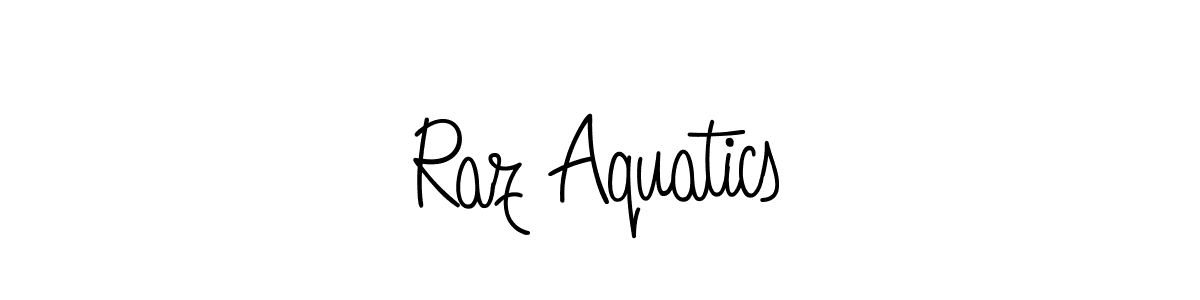 Similarly Angelique-Rose-font-FFP is the best handwritten signature design. Signature creator online .You can use it as an online autograph creator for name Raz Aquatics. Raz Aquatics signature style 5 images and pictures png