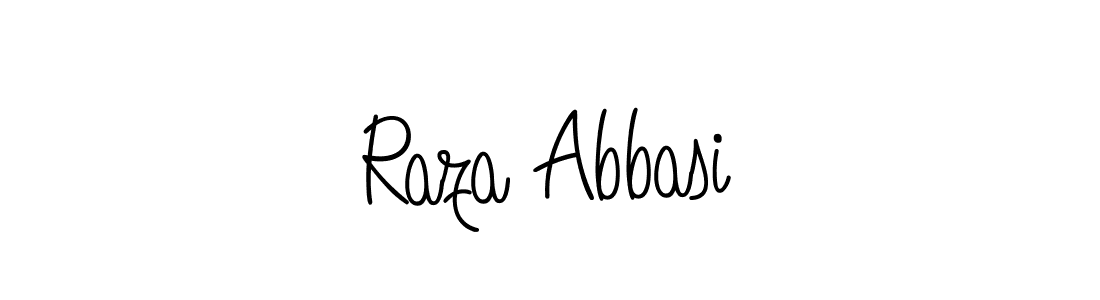 The best way (Angelique-Rose-font-FFP) to make a short signature is to pick only two or three words in your name. The name Raza Abbasi include a total of six letters. For converting this name. Raza Abbasi signature style 5 images and pictures png