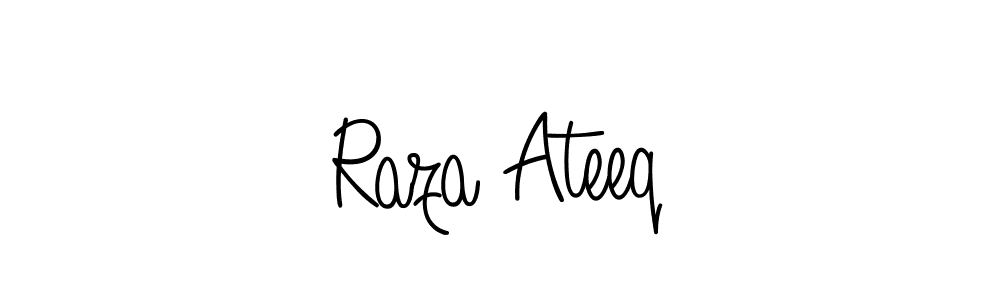 Also we have Raza Ateeq name is the best signature style. Create professional handwritten signature collection using Angelique-Rose-font-FFP autograph style. Raza Ateeq signature style 5 images and pictures png