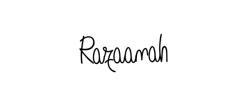 Also we have Razaanah name is the best signature style. Create professional handwritten signature collection using Angelique-Rose-font-FFP autograph style. Razaanah signature style 5 images and pictures png