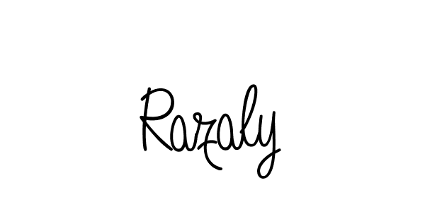 Also we have Razaly name is the best signature style. Create professional handwritten signature collection using Angelique-Rose-font-FFP autograph style. Razaly signature style 5 images and pictures png