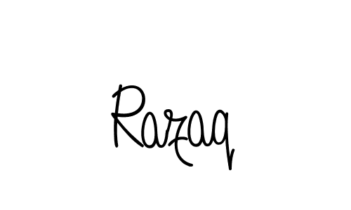 You can use this online signature creator to create a handwritten signature for the name Razaq. This is the best online autograph maker. Razaq signature style 5 images and pictures png
