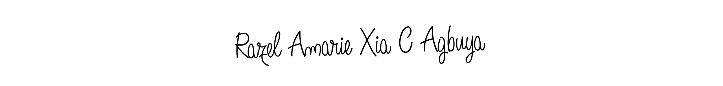 This is the best signature style for the Razel Amarie Xia C Agbuya name. Also you like these signature font (Angelique-Rose-font-FFP). Mix name signature. Razel Amarie Xia C Agbuya signature style 5 images and pictures png