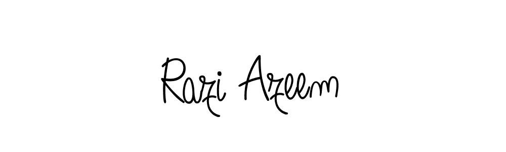 How to make Razi Azeem signature? Angelique-Rose-font-FFP is a professional autograph style. Create handwritten signature for Razi Azeem name. Razi Azeem signature style 5 images and pictures png