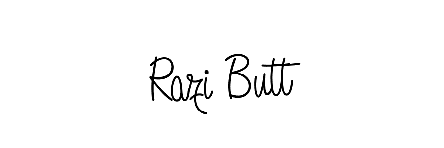 The best way (Angelique-Rose-font-FFP) to make a short signature is to pick only two or three words in your name. The name Razi Butt include a total of six letters. For converting this name. Razi Butt signature style 5 images and pictures png