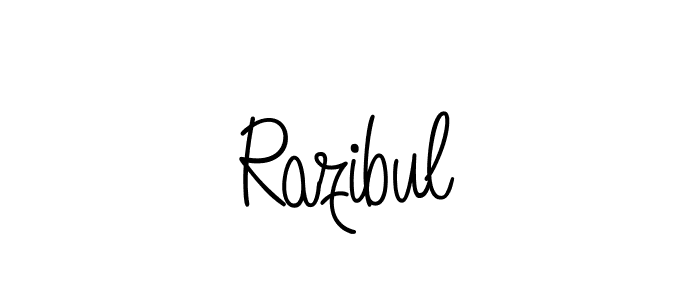 How to make Razibul signature? Angelique-Rose-font-FFP is a professional autograph style. Create handwritten signature for Razibul name. Razibul signature style 5 images and pictures png