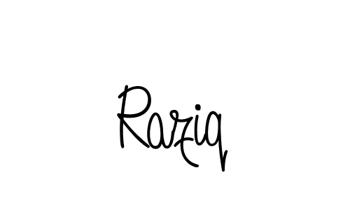 Also we have Raziq name is the best signature style. Create professional handwritten signature collection using Angelique-Rose-font-FFP autograph style. Raziq signature style 5 images and pictures png
