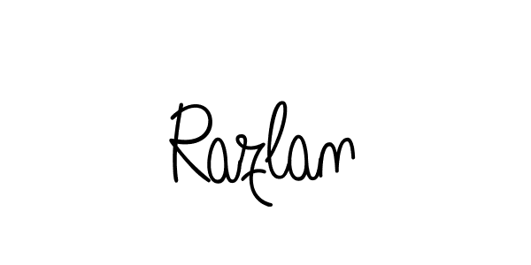 Razlan stylish signature style. Best Handwritten Sign (Angelique-Rose-font-FFP) for my name. Handwritten Signature Collection Ideas for my name Razlan. Razlan signature style 5 images and pictures png