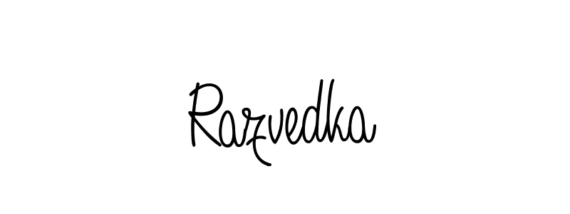 if you are searching for the best signature style for your name Razvedka. so please give up your signature search. here we have designed multiple signature styles  using Angelique-Rose-font-FFP. Razvedka signature style 5 images and pictures png
