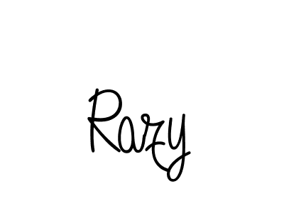 The best way (Angelique-Rose-font-FFP) to make a short signature is to pick only two or three words in your name. The name Razy include a total of six letters. For converting this name. Razy signature style 5 images and pictures png