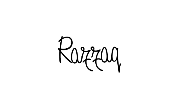 Make a beautiful signature design for name Razzaq. Use this online signature maker to create a handwritten signature for free. Razzaq signature style 5 images and pictures png