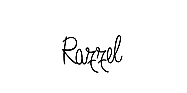 if you are searching for the best signature style for your name Razzel. so please give up your signature search. here we have designed multiple signature styles  using Angelique-Rose-font-FFP. Razzel signature style 5 images and pictures png