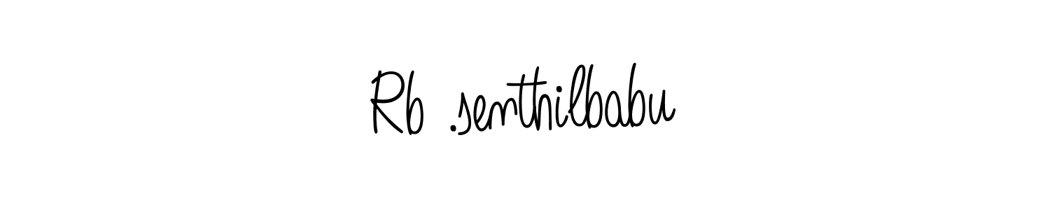 The best way (Angelique-Rose-font-FFP) to make a short signature is to pick only two or three words in your name. The name Rb .senthilbabu include a total of six letters. For converting this name. Rb .senthilbabu signature style 5 images and pictures png