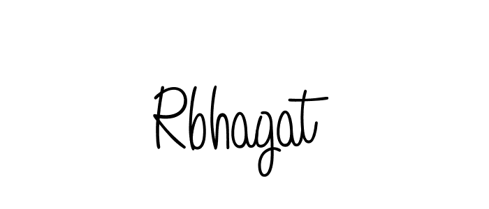 Design your own signature with our free online signature maker. With this signature software, you can create a handwritten (Angelique-Rose-font-FFP) signature for name Rbhagat. Rbhagat signature style 5 images and pictures png