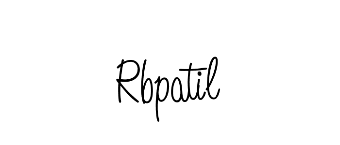 Make a beautiful signature design for name Rbpatil. With this signature (Angelique-Rose-font-FFP) style, you can create a handwritten signature for free. Rbpatil signature style 5 images and pictures png