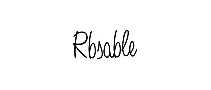 The best way (Angelique-Rose-font-FFP) to make a short signature is to pick only two or three words in your name. The name Rbsable include a total of six letters. For converting this name. Rbsable signature style 5 images and pictures png