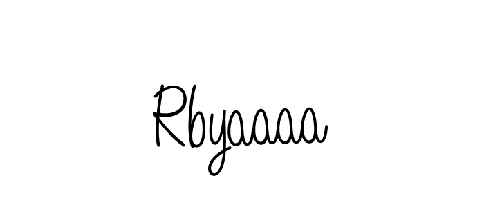 Once you've used our free online signature maker to create your best signature Angelique-Rose-font-FFP style, it's time to enjoy all of the benefits that Rbyaaaa name signing documents. Rbyaaaa signature style 5 images and pictures png