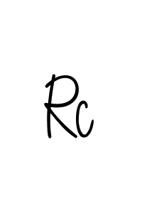Rc stylish signature style. Best Handwritten Sign (Angelique-Rose-font-FFP) for my name. Handwritten Signature Collection Ideas for my name Rc. Rc signature style 5 images and pictures png